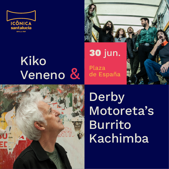 Logo Iconica Sevilla Derby Motoreta Burrito Cachimba & Kiko Veneno