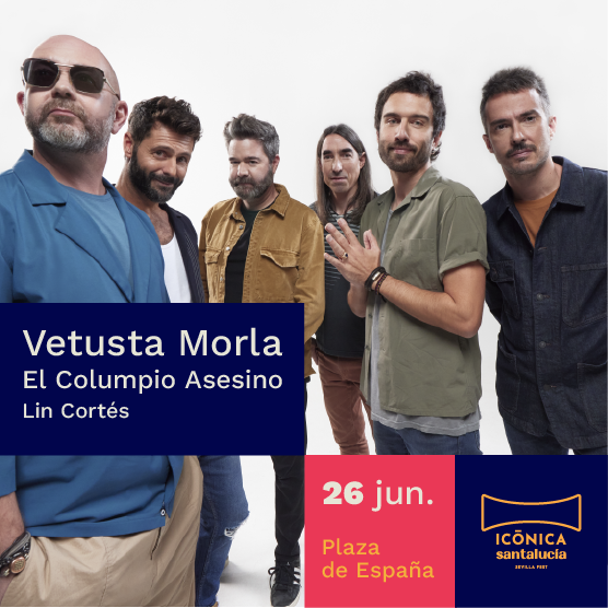 Logo Iconica Sevilla VETUSTA MORLA + EL COLUMPIO ASESINO + LIN CORTÉS